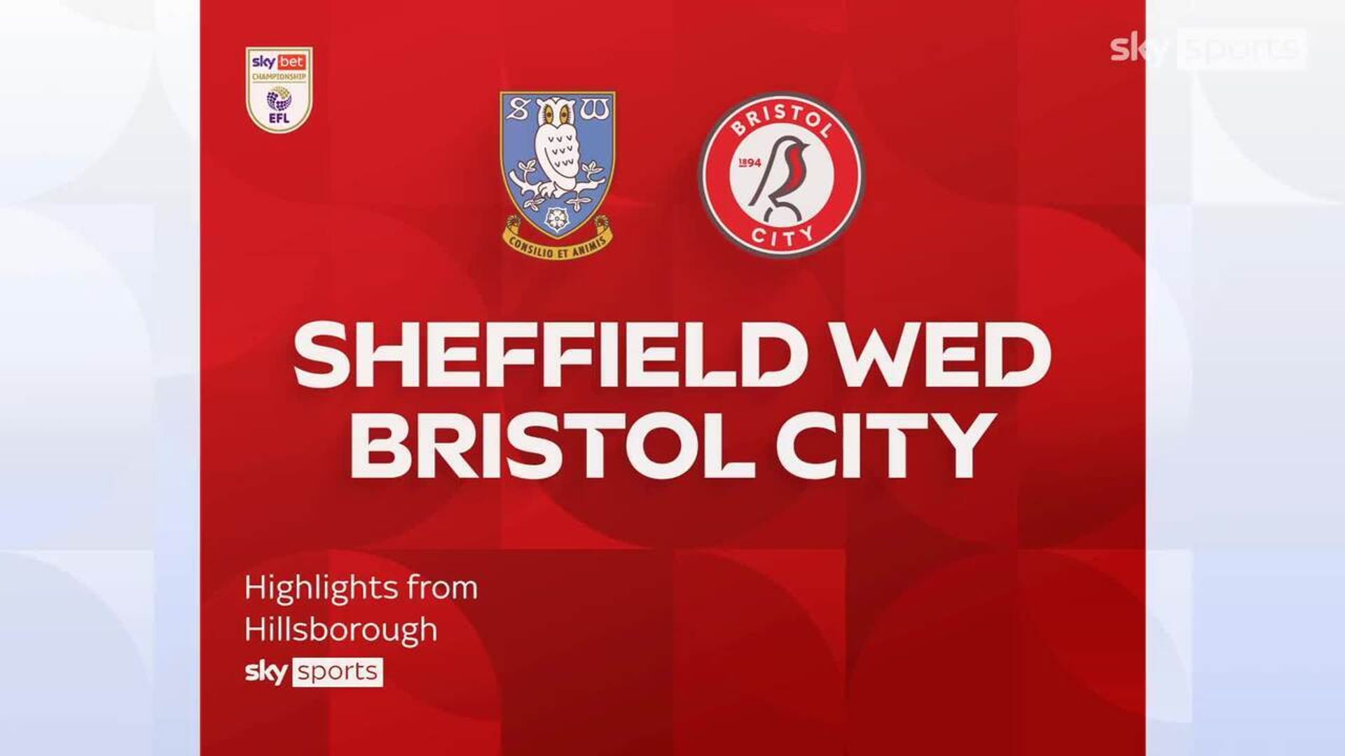 Sheffield Wednesday 0-3 Bristol City