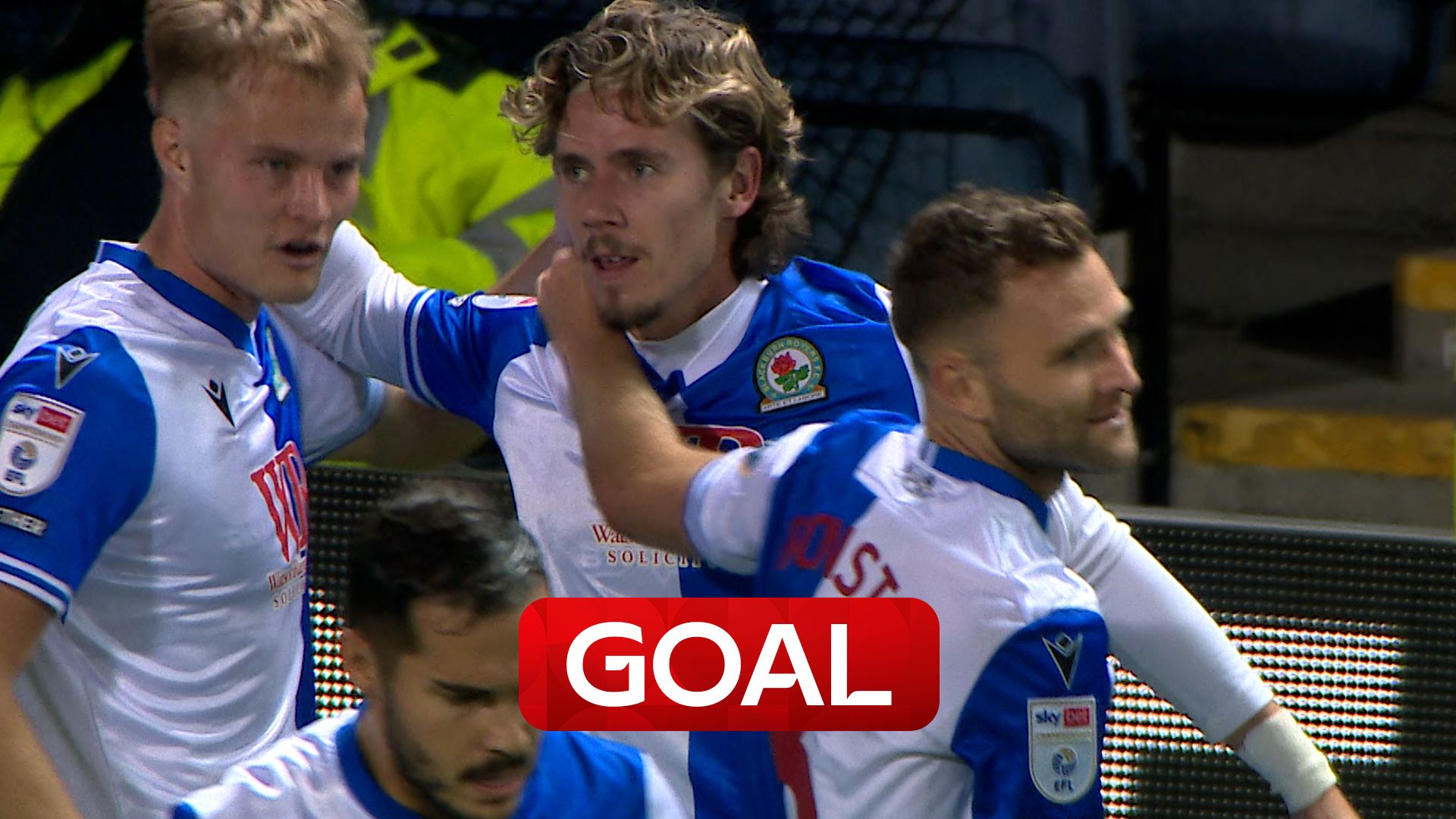 Leading from the front! Cantwell's header puts Blackburn ahead 