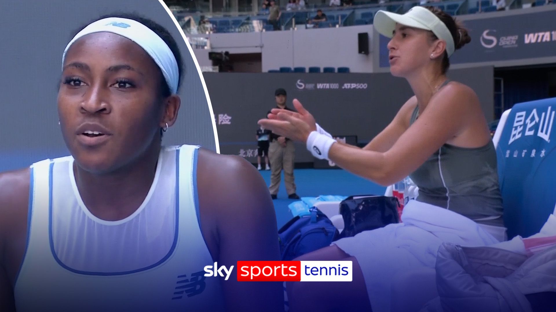 'No one is talking to you!' | Gauff and Bencic clash in HEATED exchange