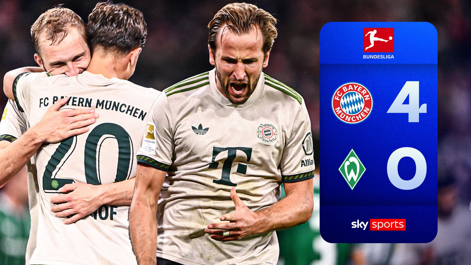 Highlights: Kane makes HISTORY in win over Werder to reach 100 goals!