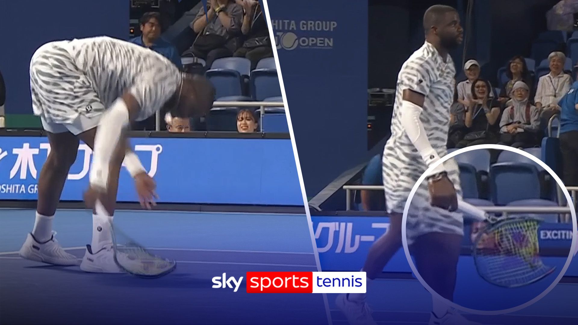 'He's in a tough spot' | Tiafoe LOSES his cool with an outrageous racket smash!