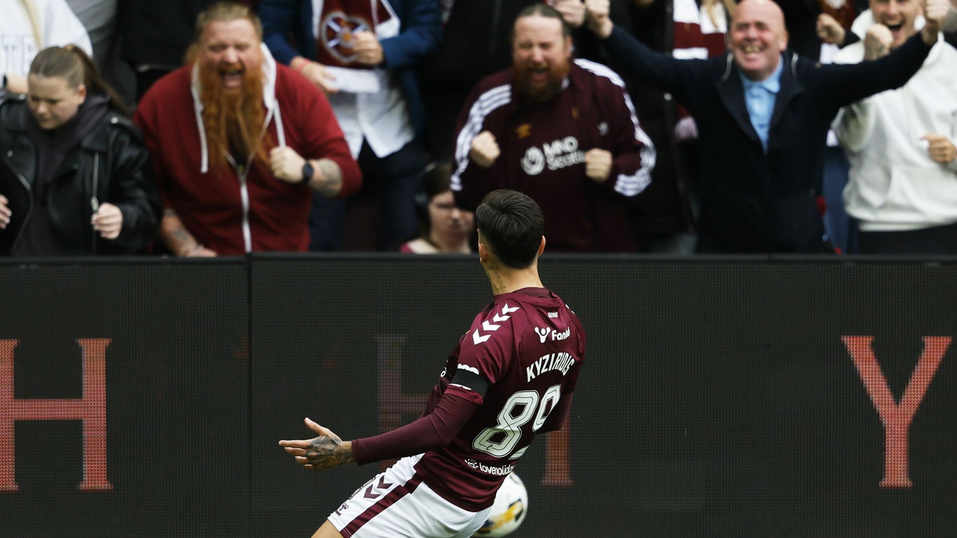 Brilliant Hearts win again to move top of Premiership
