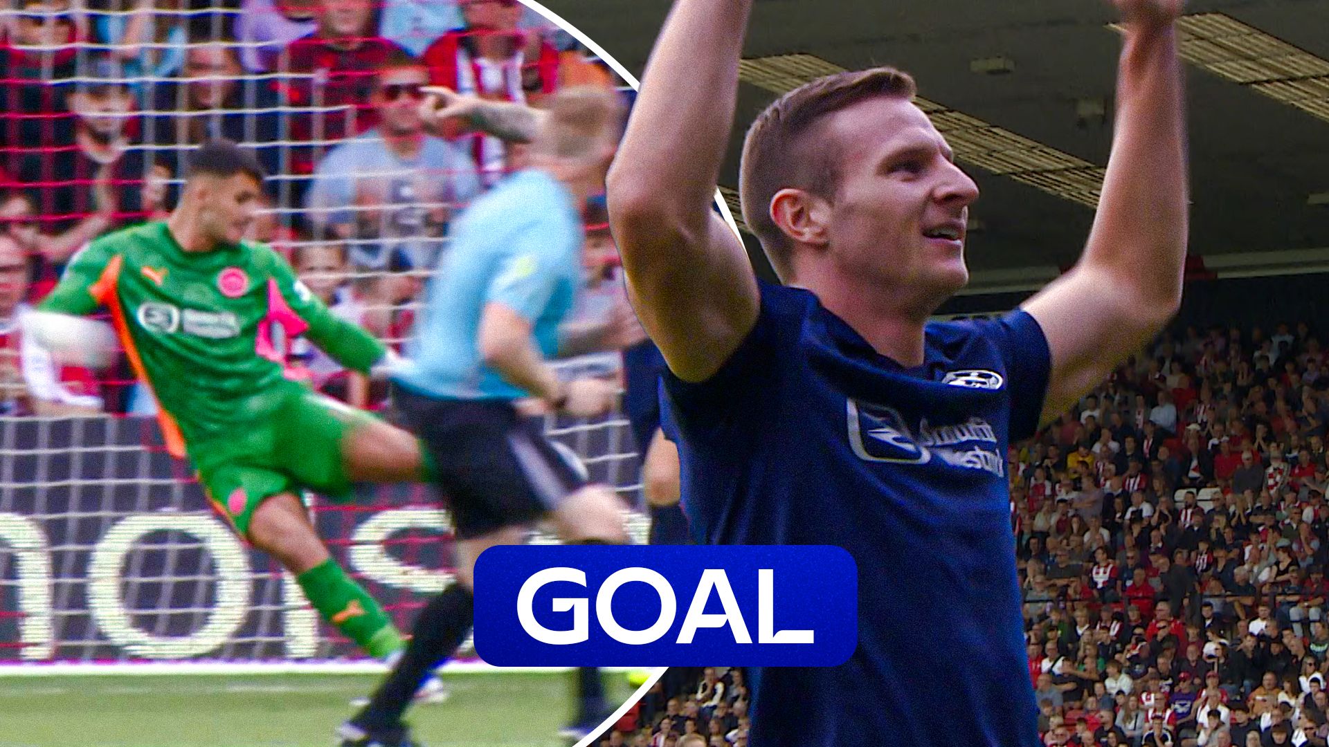 'One end to the other!' | Wigan GK pulls off classy assist for Mullin!