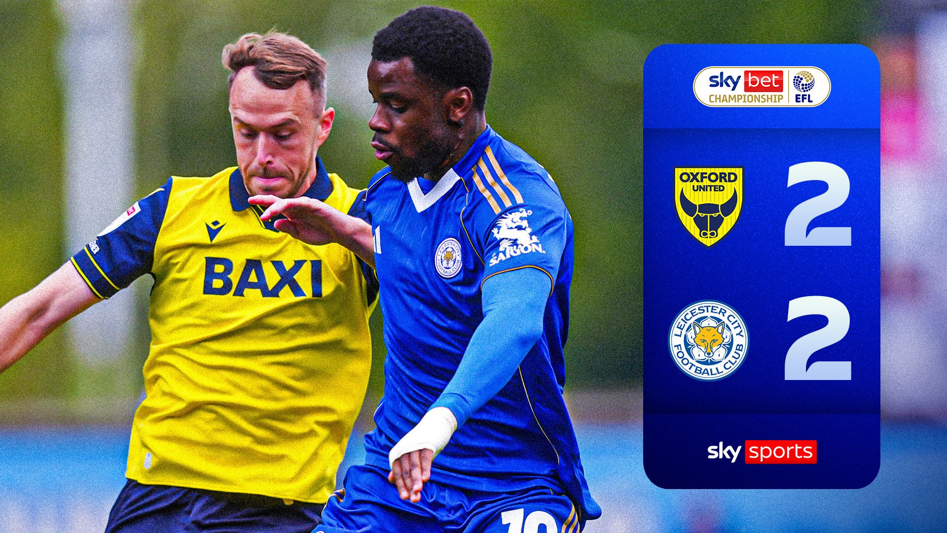 Oxford United 2-2 Leicester