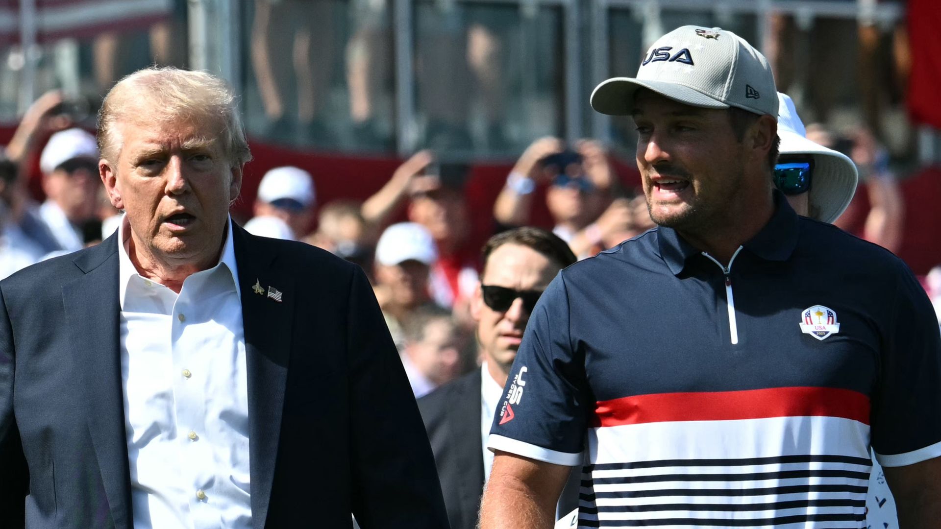 'Is this a library?!' - How Trump and DeChambeau lifted 'flat' first-tee vibe