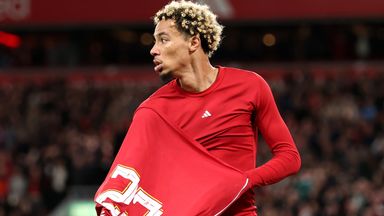 Hugo Ekitike removed his shirt and received a second yellow card after scoring for Liverpool against Southampton