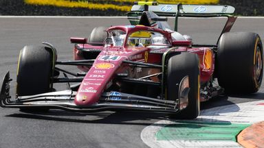 Lewis Hamilton was fastest in first practice at Monza