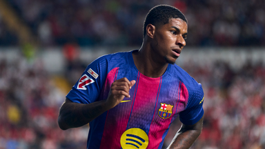 Marcus Rashford playing for Barcelona