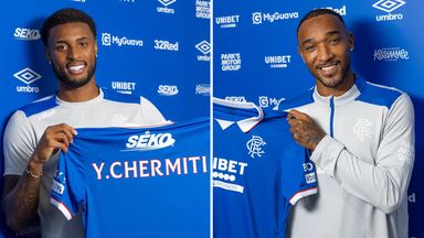 Youssef Chermiti and Derek Cornelius joined Rangers on deadline day (credit: Rangers FC)