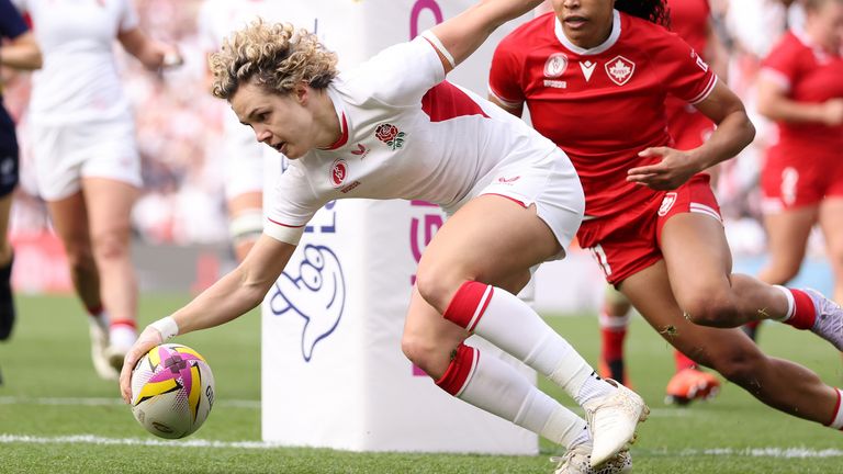 Ellie Kildunne produced a magnificent individual try for a quick England response 