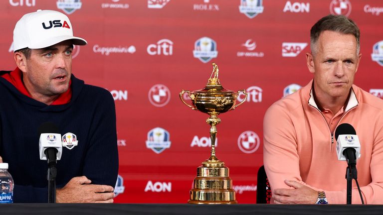 Luke Donald and Keegan Bradley addressed the media on Monday ahead of the Ryder Cup in New York