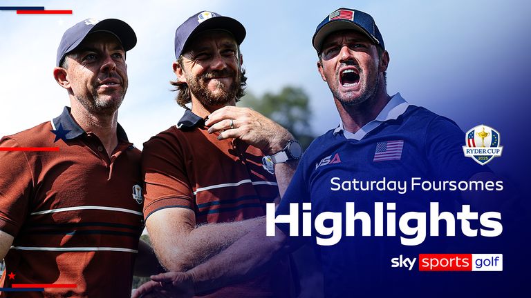 Highlights of the Saturday foursomes session from the Ryder Cup at Bethpage, where Team Europe extended their lead 
