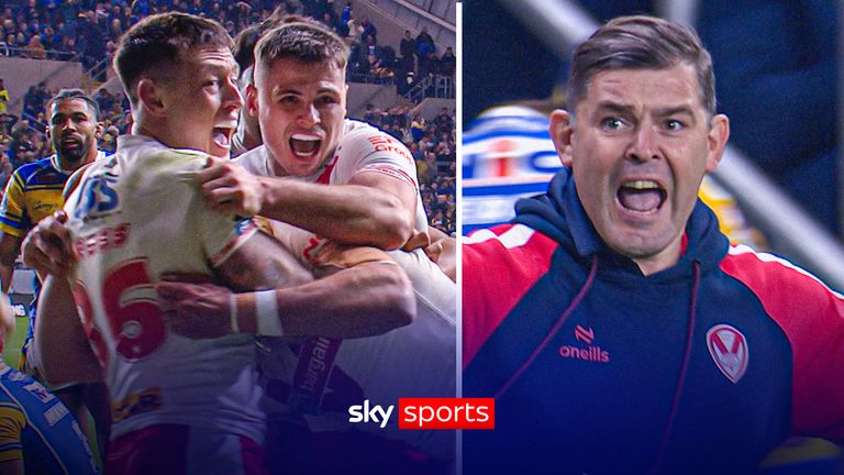 St Helens scored with the final play of the match as Shane Wright touched down to break Leeds' hearts
