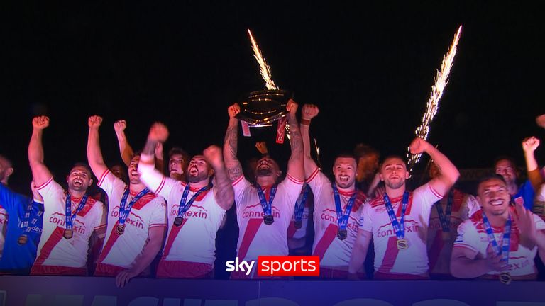 Craven Park erupted as Hull KR lifted the trophy after being crowned League Leaders' Shield winners