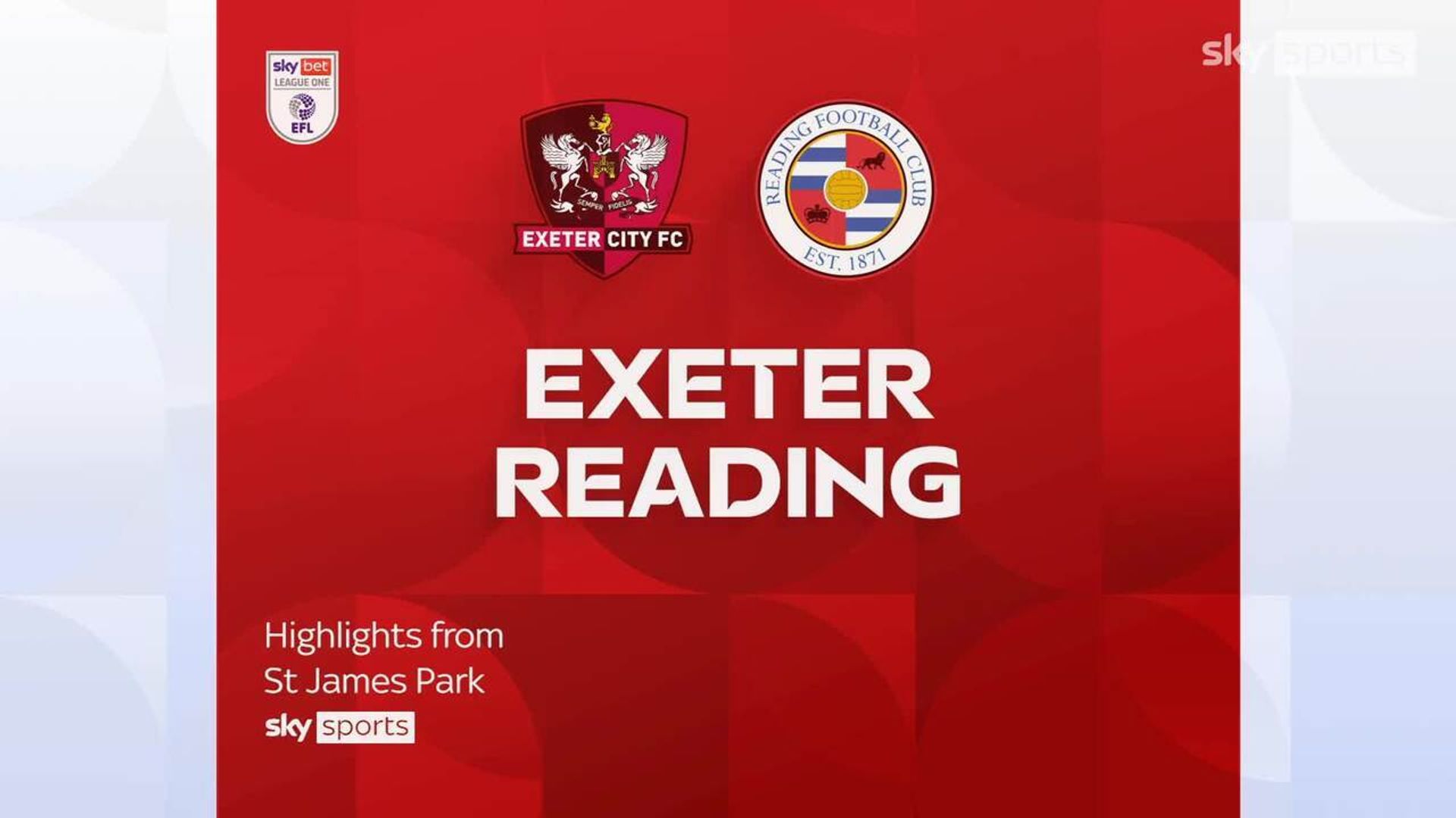 Exeter 1-1 Reading