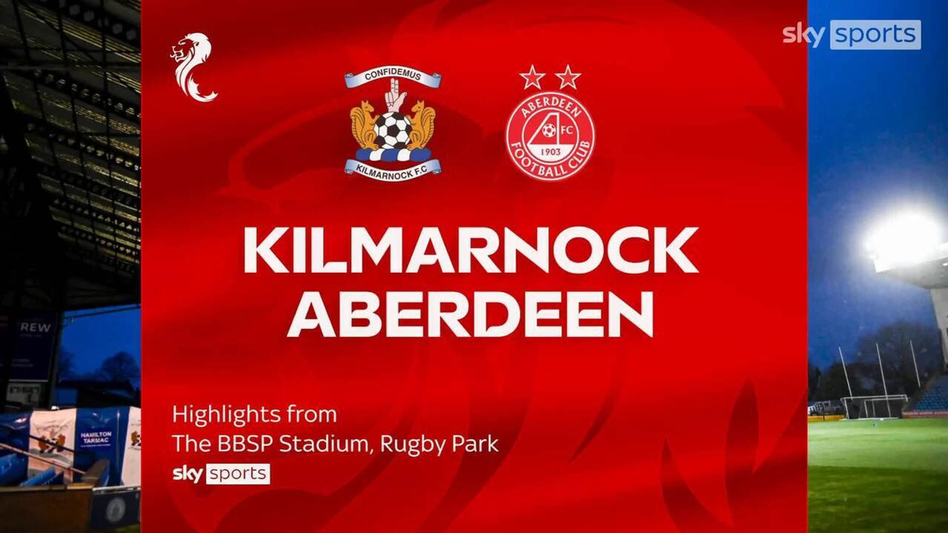 Kilmarnock 0-1 Aberdeen
