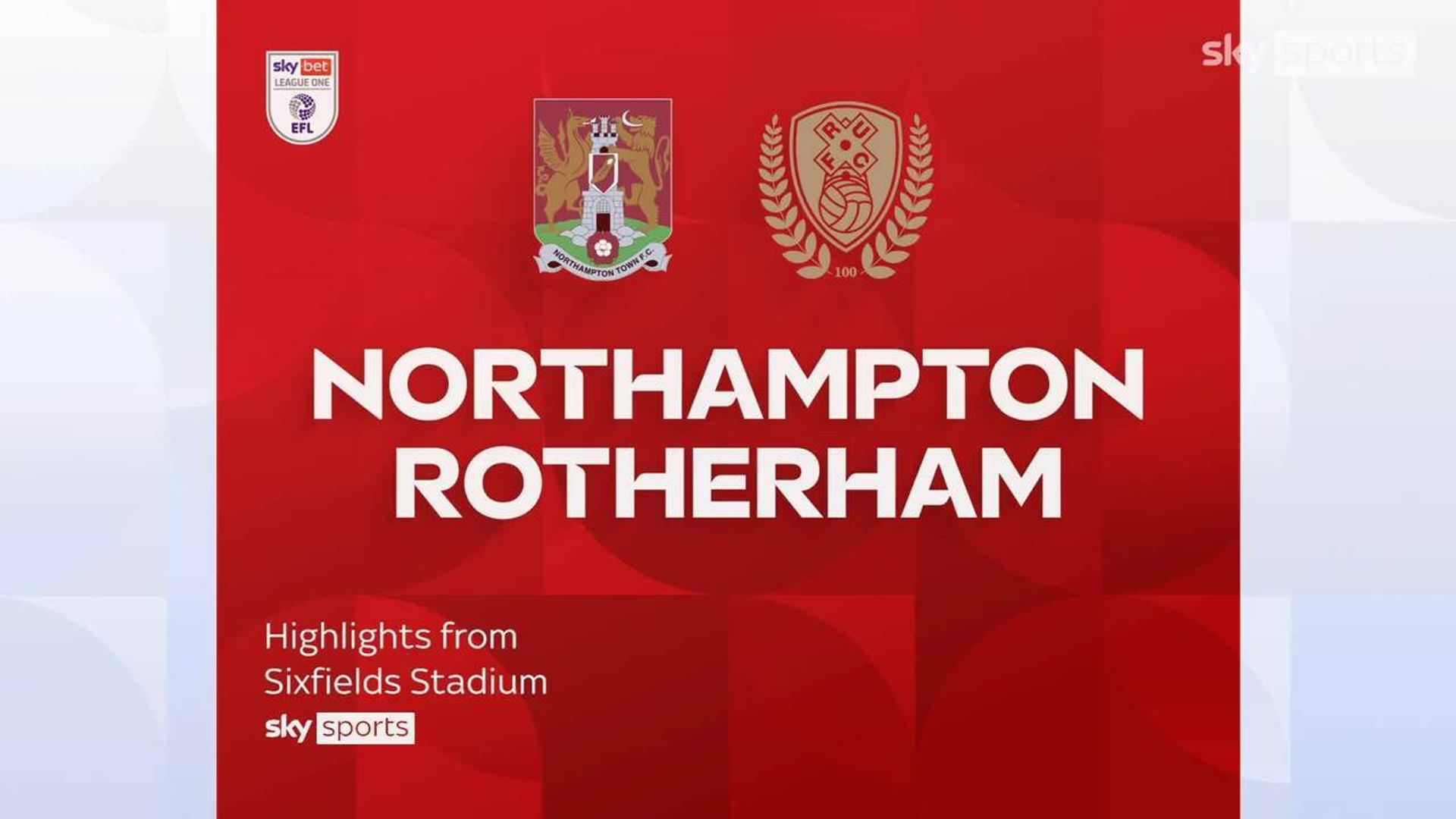 Northampton 1-2 Rotherham