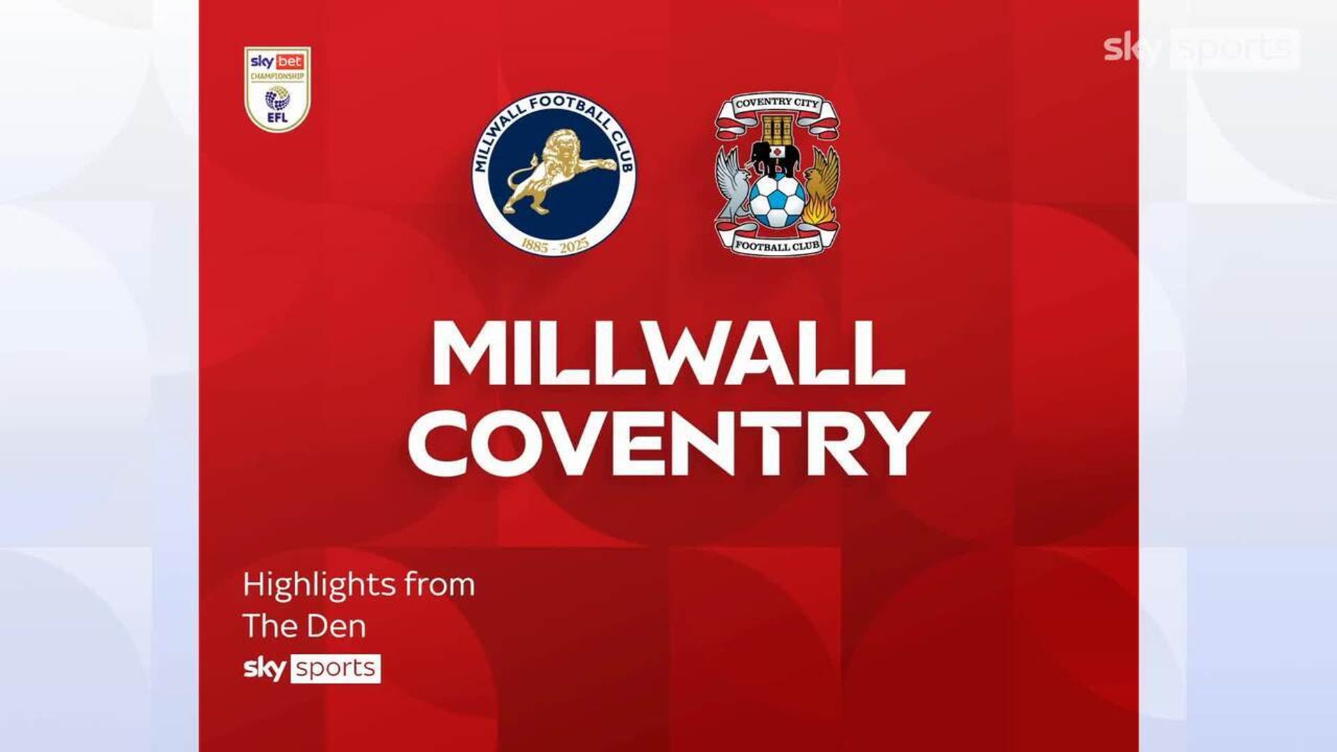Millwall 0-4 Coventry