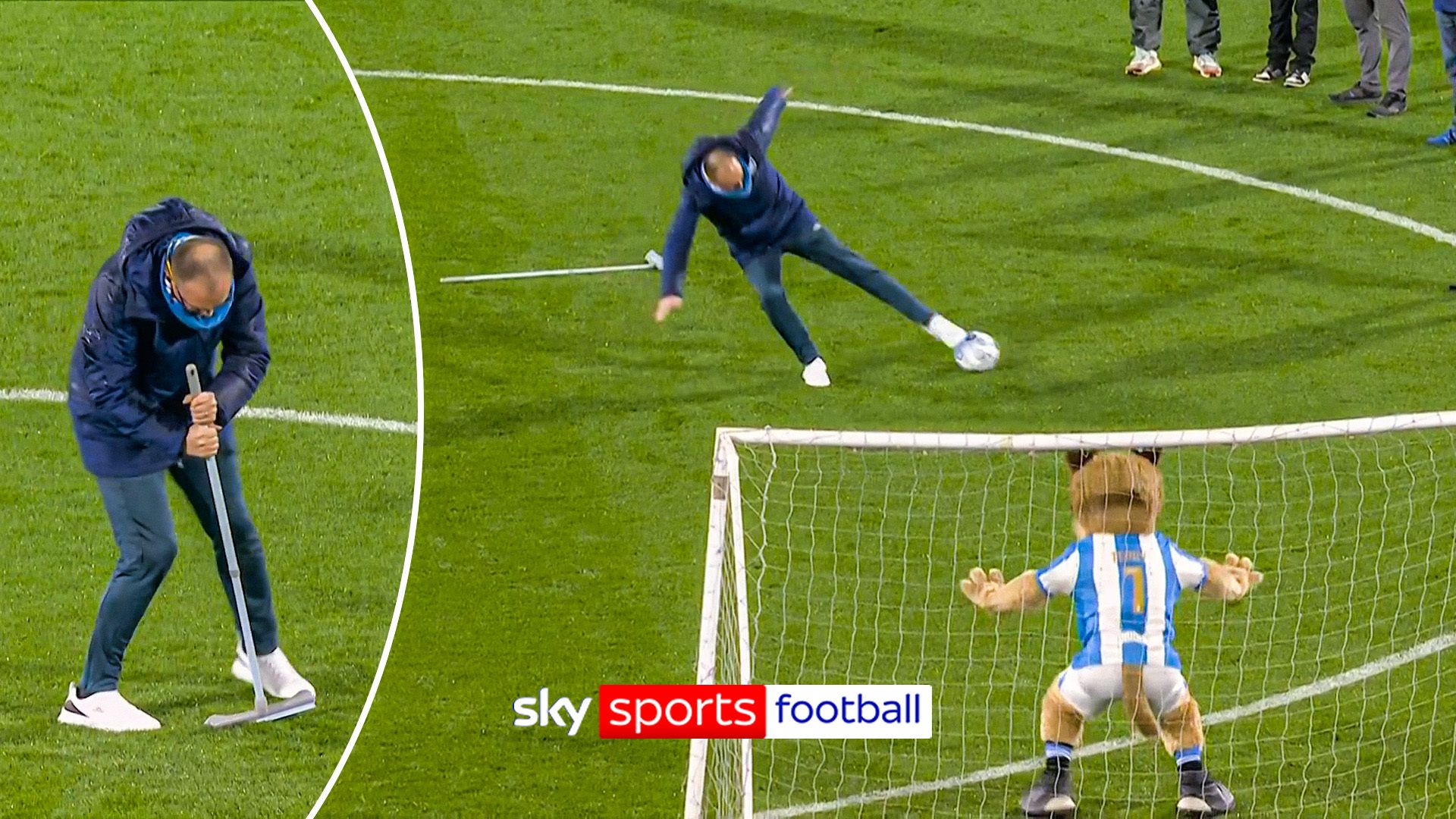'Legs all over the gaff!' - Watch Huddersfield's HILARIOUS half-time tradition