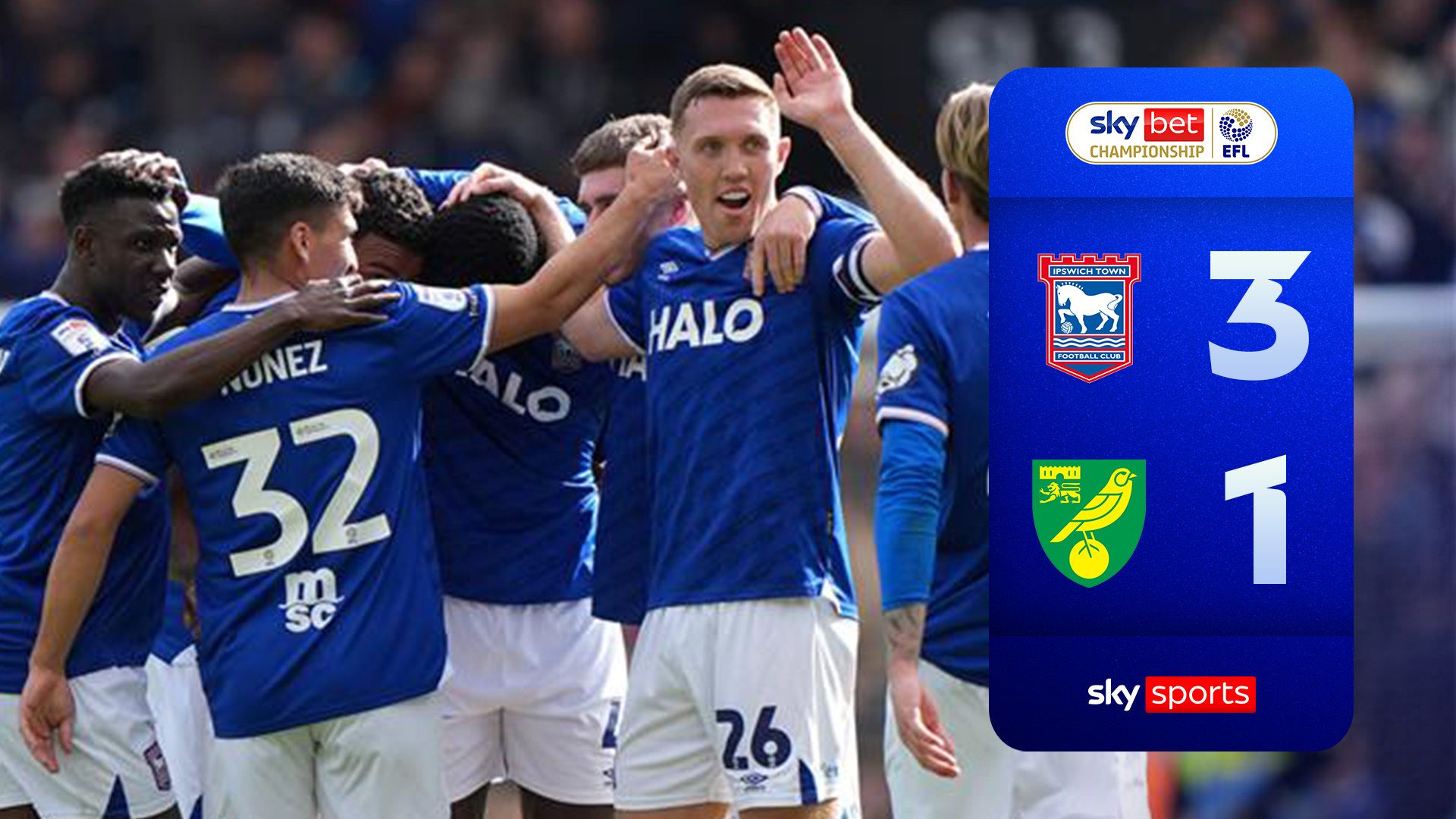 Ipswich beat Norwich after 16 years!