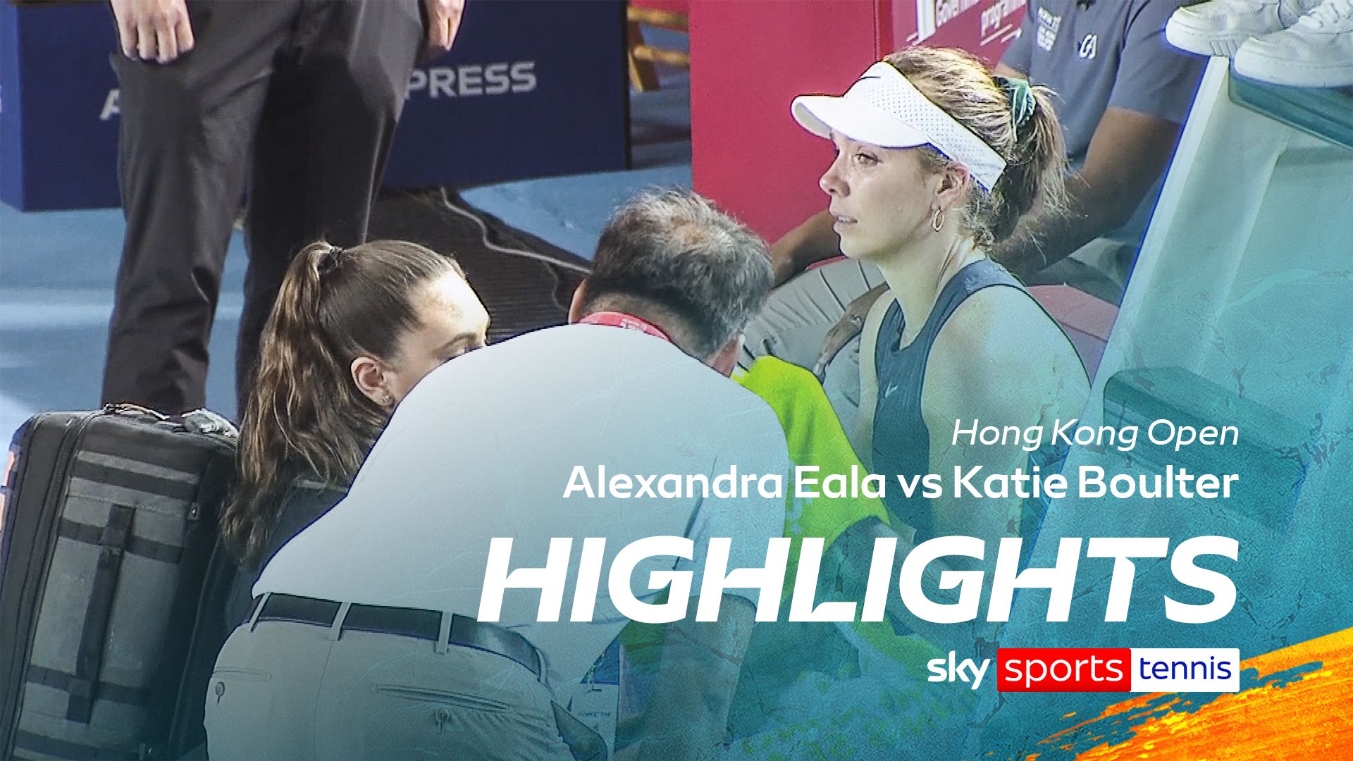 Tearful Boulter forced to retire through injury at Hong Kong Open