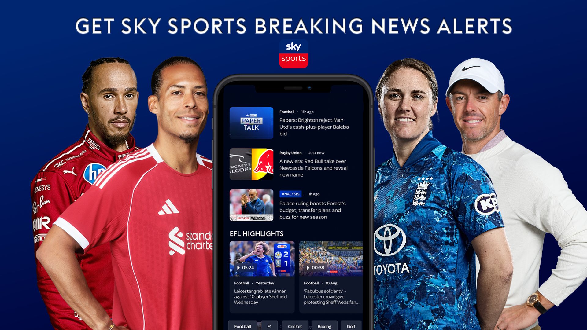 Sign up to Sky Sports push alerts