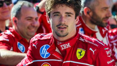 Charles Leclerc after finishing third in the United States Grand Prix