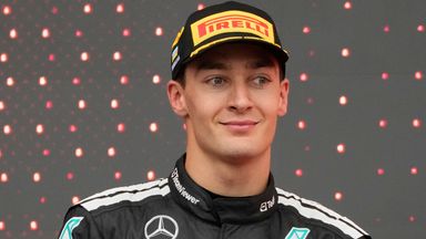 George Russell at the 2025 Azerbaijan Grand Prix