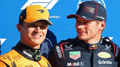 Max Verstappen, Lando Norris and Oscar Piastri (Red Bull Content Pool)