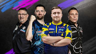 Gary Anderson, Luke Humphries, Luke Littler and Gerwyn Price