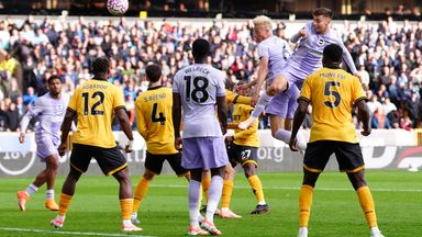 Jan Paul van Hecke grabbed an equaliser for Brighton against Wolves