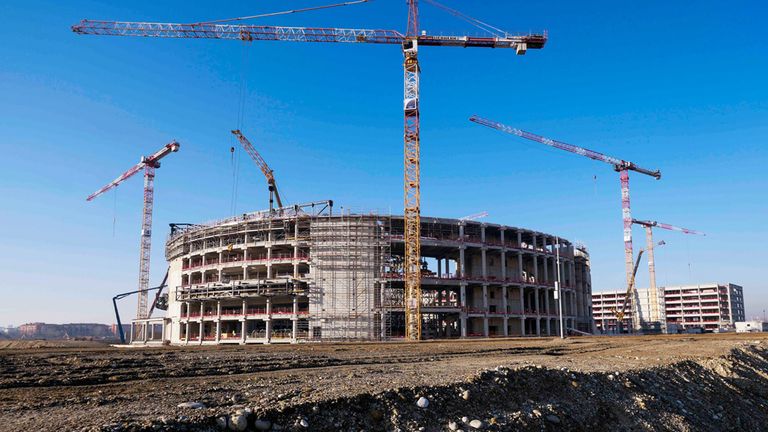 Mailand: Santagiulia Ice Hockey Arena - Sportart: Eishockey.