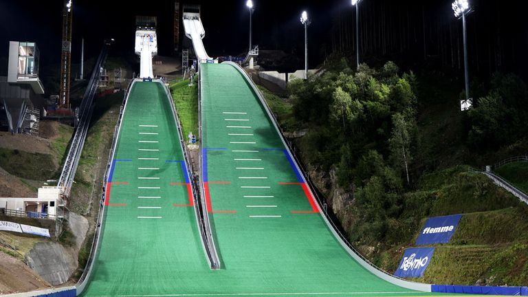 Predazzo: Ski Jumping Stadium - Sportarten: Skispringen und Nordische Kombination (Skispringen).