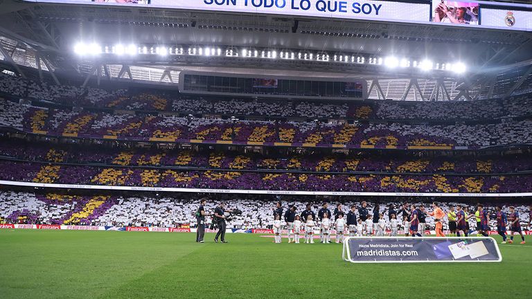 Die Real-Choreo vor dem Clasico: "Grandeza" - wahre Grösse.