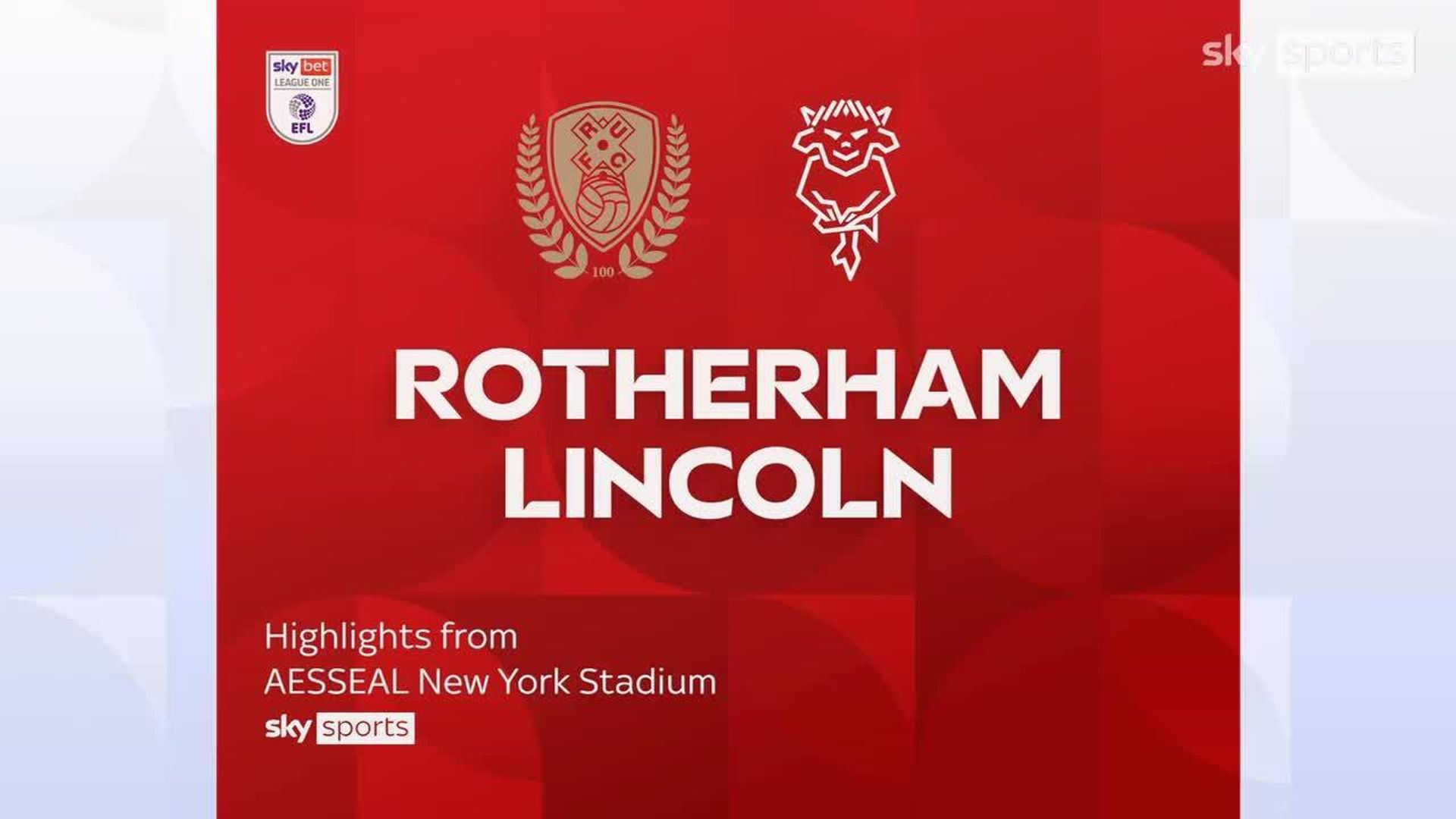 Rotherham 3-0 Lincoln 