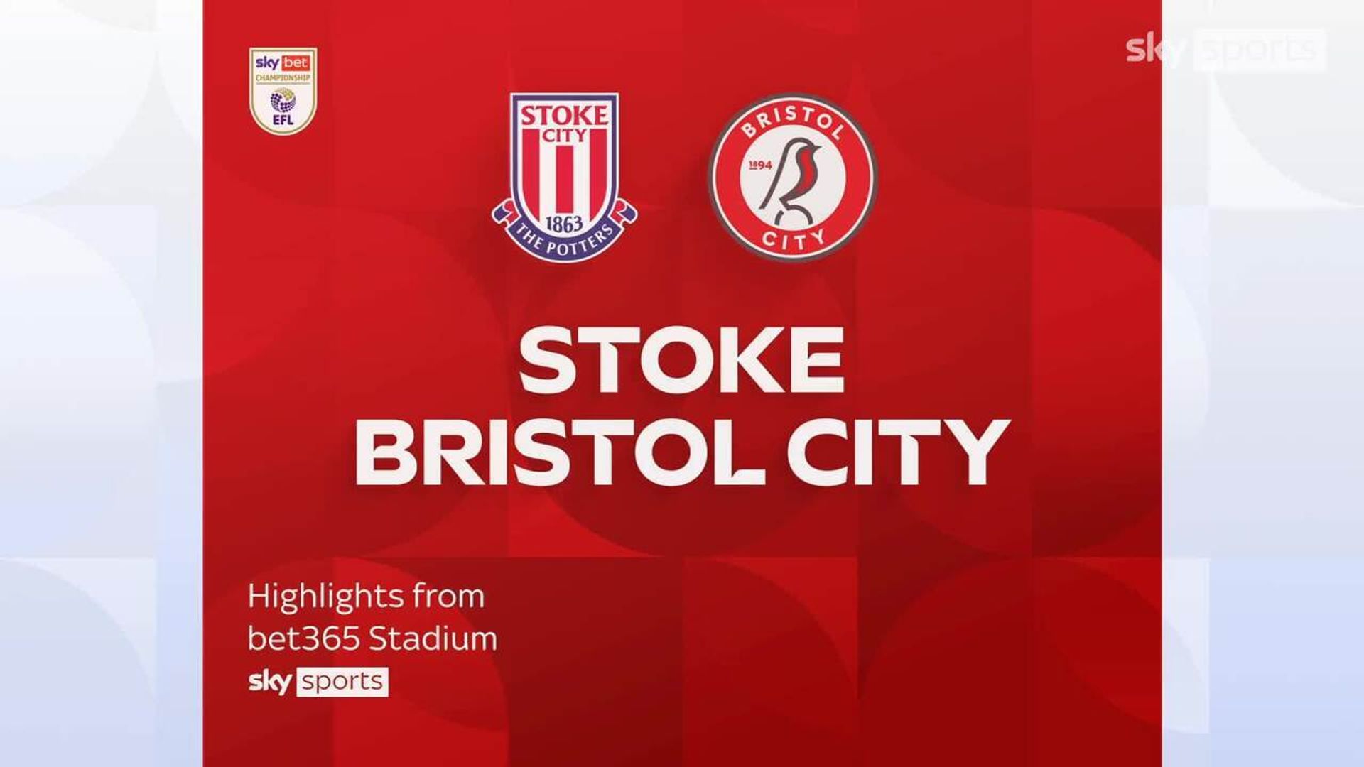 Stoke City 5-1 Bristol City