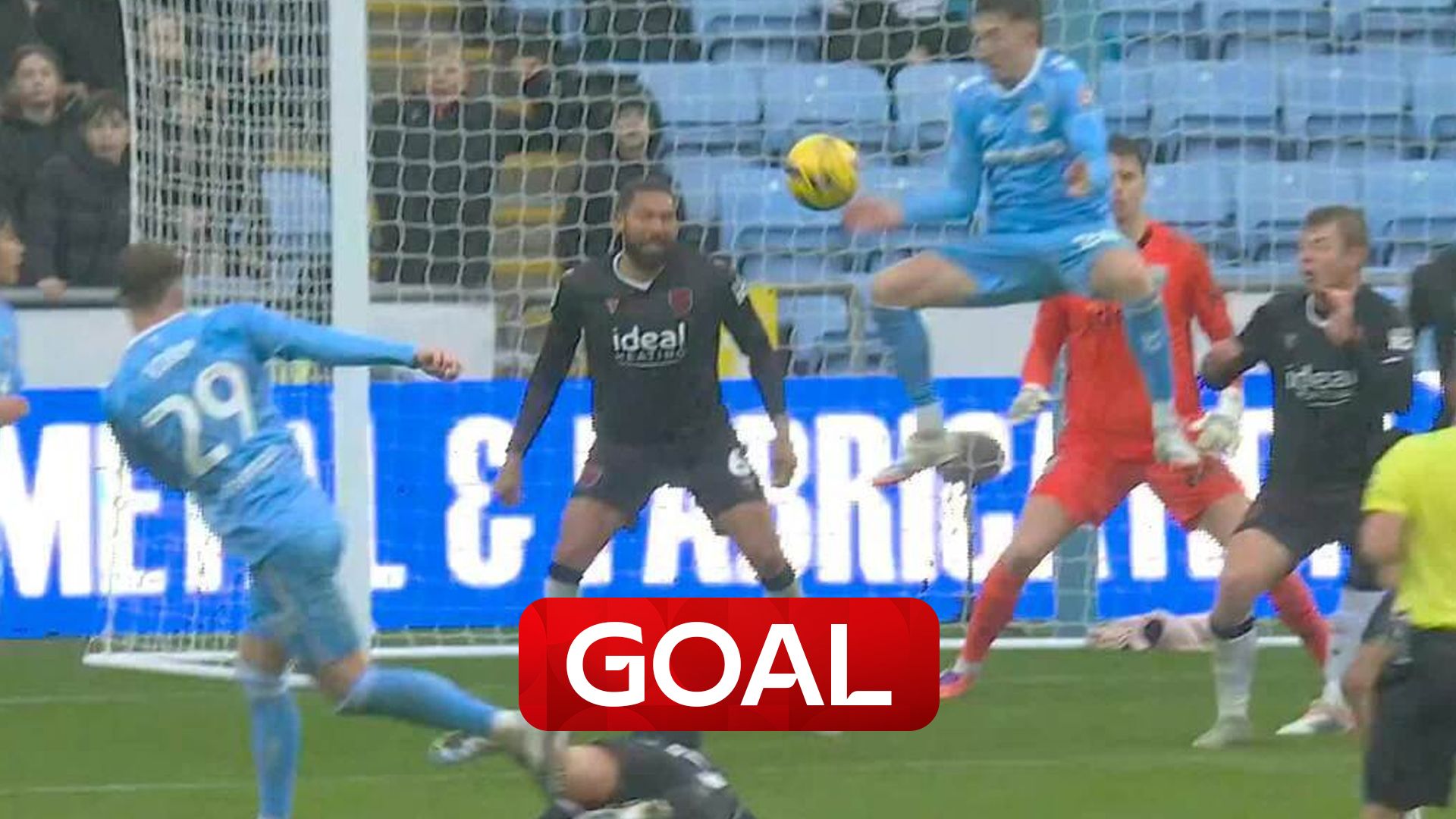 Torp volleys Coventry into the lead against West Brom!