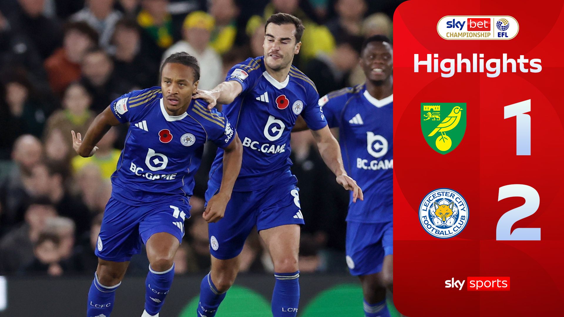 Norwich 1-2 Leicester