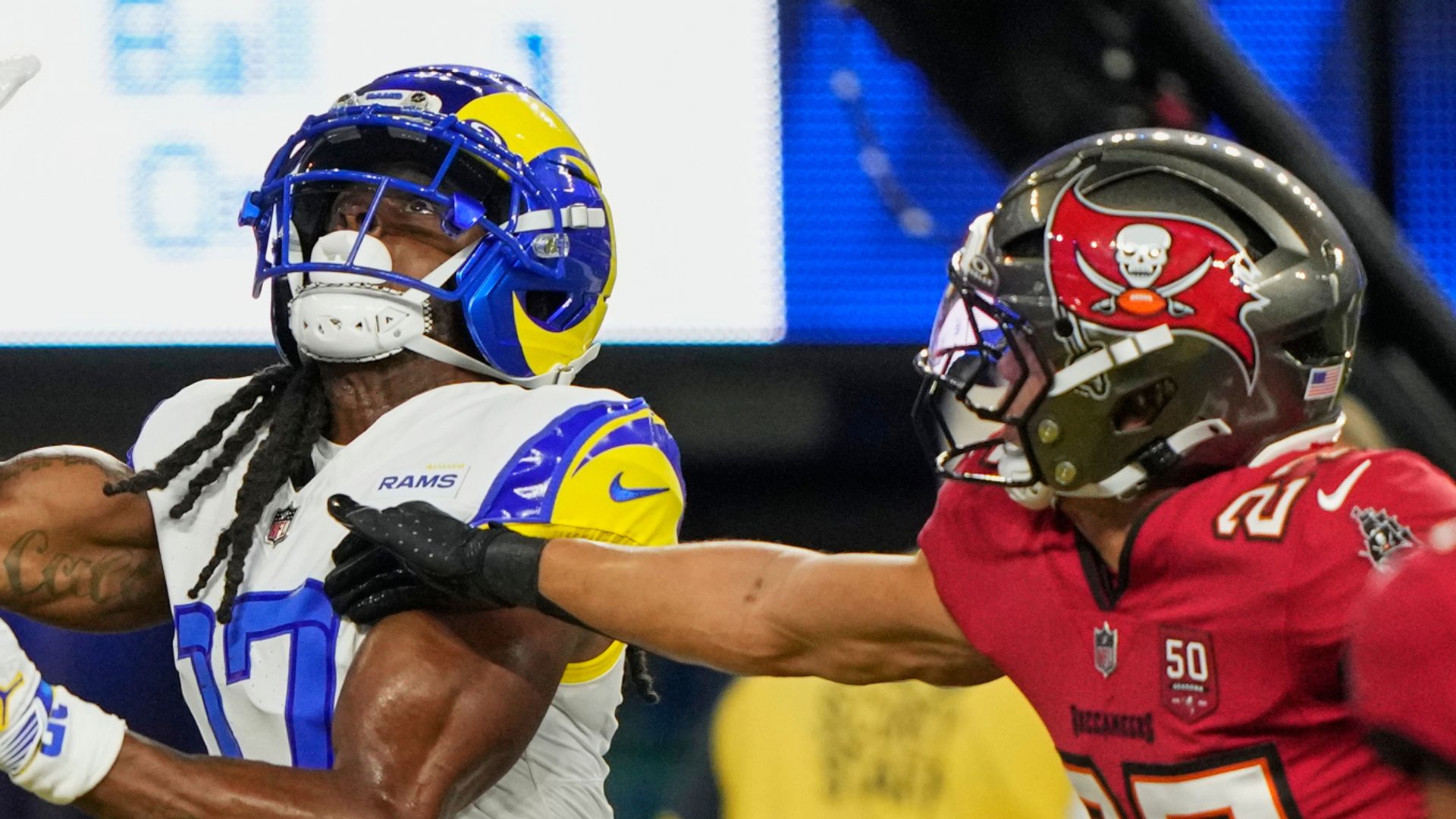 Rams secure dominant win over Bucs to take lead in NFC