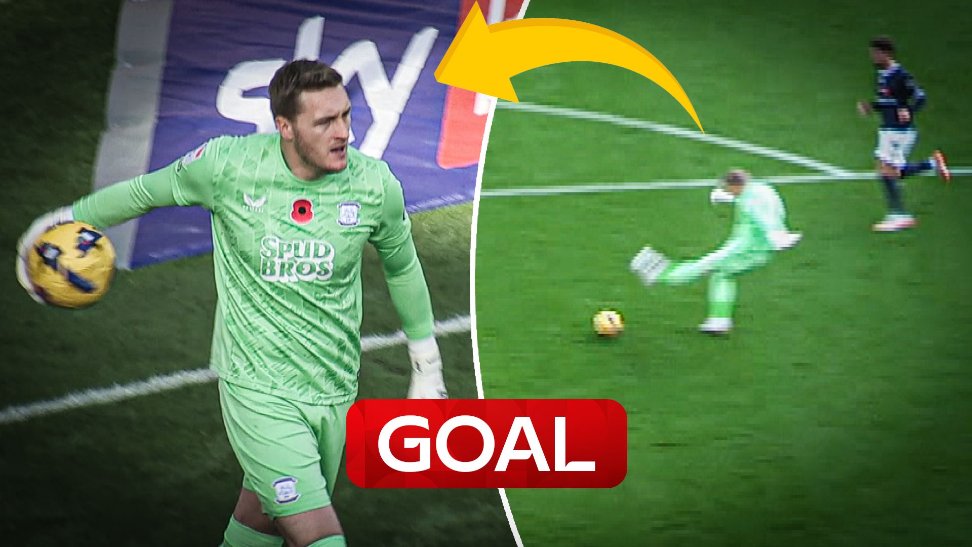 'INEXPLICABLE!' Preston goalkeeper's CLANGER gifts equaliser to Millwall!