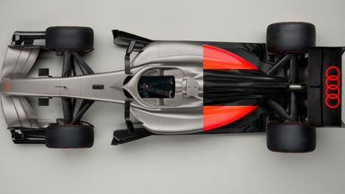 Audi's 2026 livery concept as the long-time Sauber team rebrands under their new owners