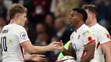 Immanuel Feyi-Waboso was among the try scorers as England kept their heads to beat Fiji on Saturday