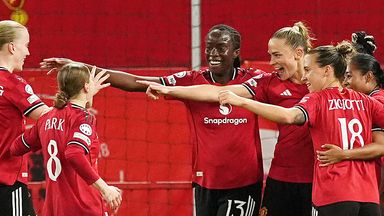 Fridolina Rolfo celebrates after restoring Man Utd's lead