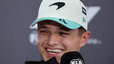 Lando Norris after taking Sao Paulo GP pole