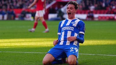 Maxim De Cuyper scored the opening goal for Brighton as they beat Nottingham Forest