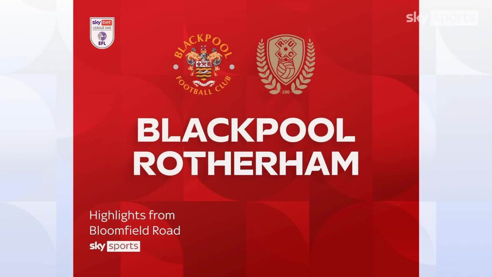 Blackpool 4-0 Rotherham