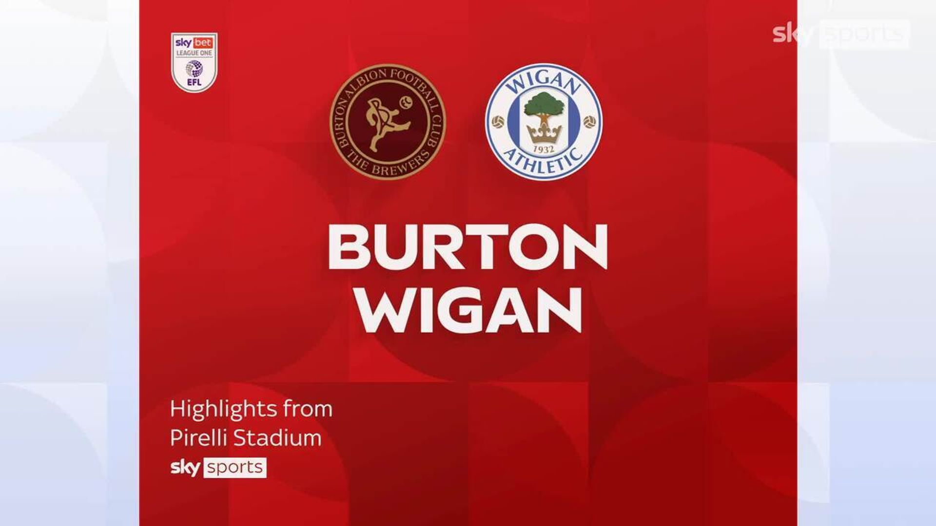 Burton 0-2 Wigan
