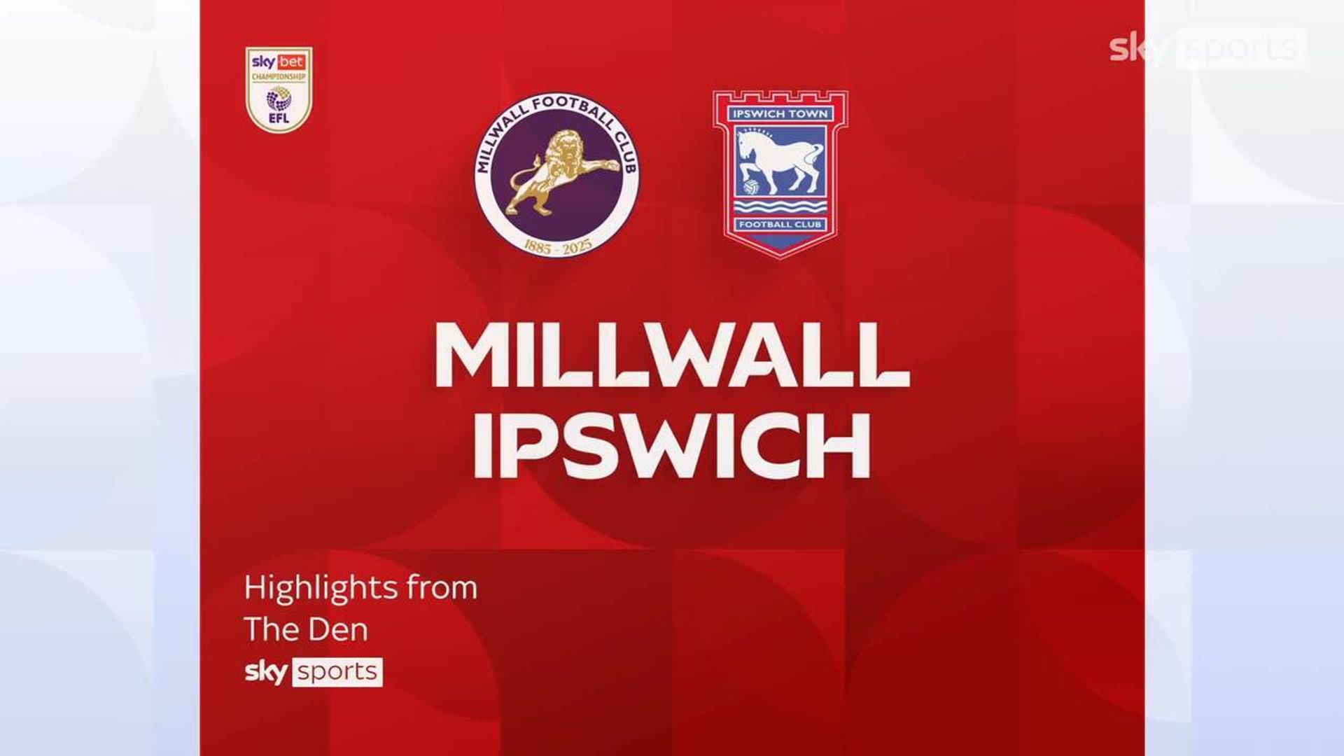 Millwall 0-0 Ipswich