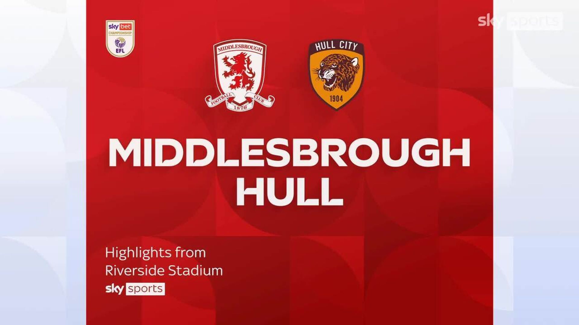 Middlesbrough 0-1 Hull