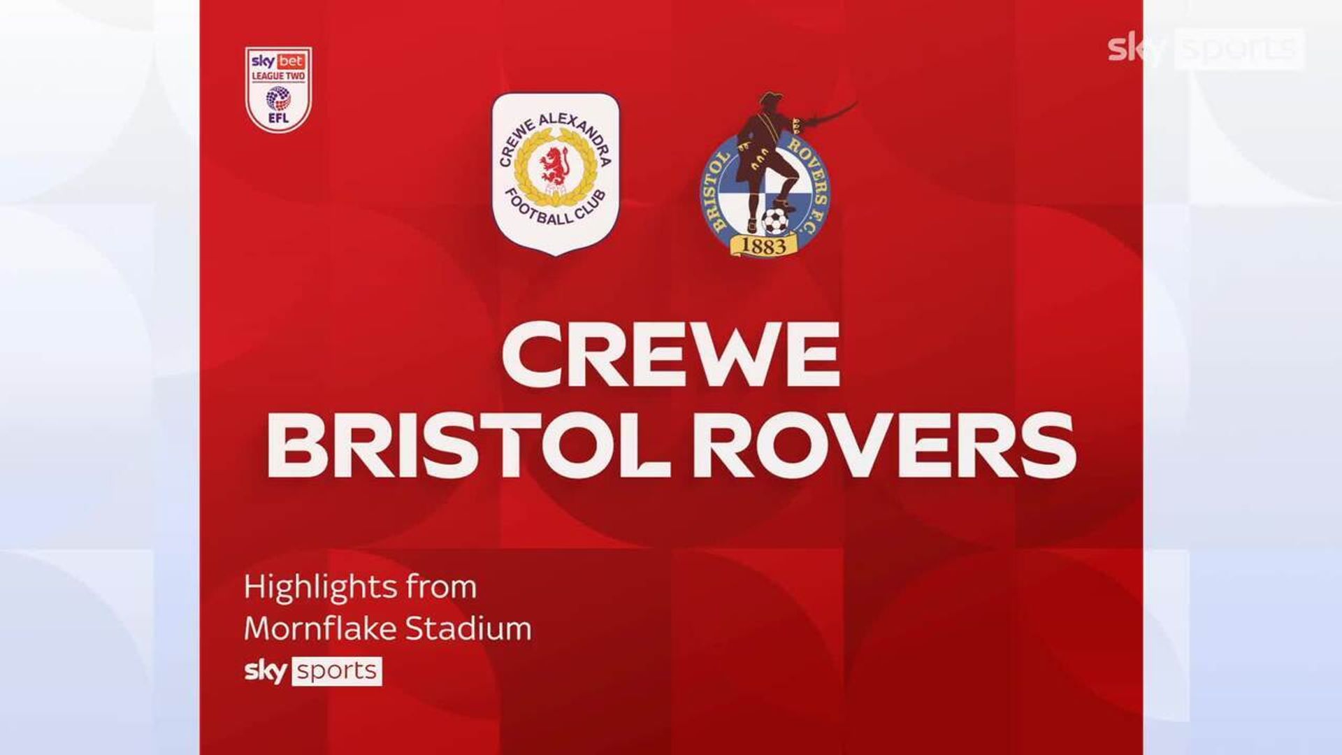 Crewe 1-1 Bristol Rovers